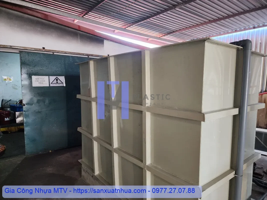 Bồn nhựa PP được MTV ứng dụng trong hệ thống xử lý nước thải