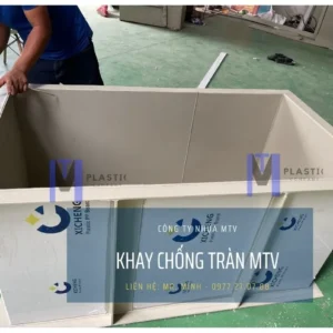 Khay chống tràn hóa chất bằng nhựa PP PVC của MTV