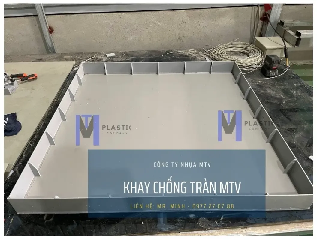 Khay chống tràn hóa chất bằng nhựa PP PVC