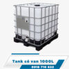Tank, bồn, bể nhựa vuông có van 1000L