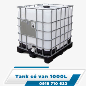 Tank, bồn, bể nhựa vuông có van 1000L Tank, bồn, bể nhựa vuông có van 1000L