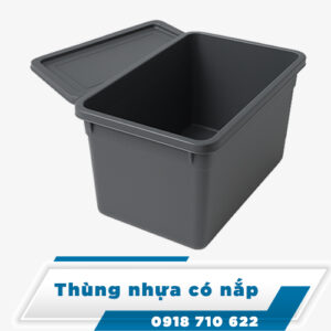 Thùng nhựa có nắp loại lớn Thùng nhựa có nắp loại lớn